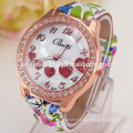 Heart to heart diamond big dial ladies watches